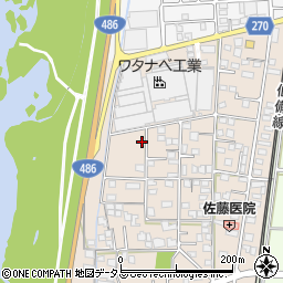 岡山県総社市清音上中島26周辺の地図