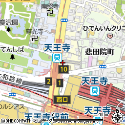 シティホーム天王寺駅前センター周辺の地図