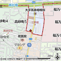 ＨｏｎｄａＣａｒｓ大阪東花園店周辺の地図