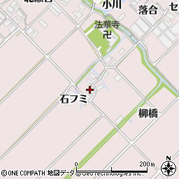 愛知県田原市野田町（石フミ）周辺の地図