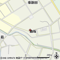 愛知県田原市東神戸町曲坂周辺の地図