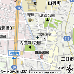 下内田改良住宅１３周辺の地図
