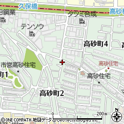 大阪府八尾市高砂町周辺の地図