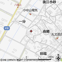 愛知県田原市小中山町南郷194-2周辺の地図