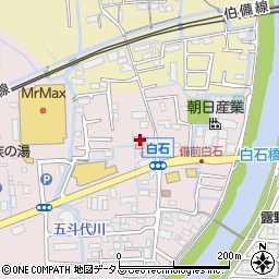 岡山県岡山市北区久米361周辺の地図