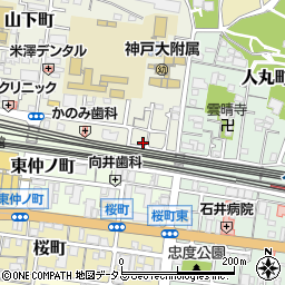 兵庫県明石市山下町4-15周辺の地図