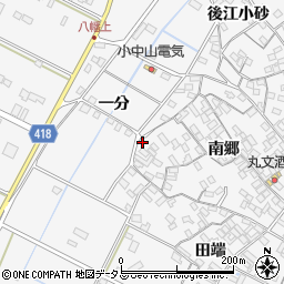 愛知県田原市小中山町南郷195-1周辺の地図