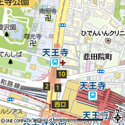 ファミリーマート天王寺公園前店周辺の地図