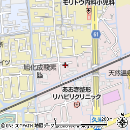 岡山県岡山市北区久米267周辺の地図