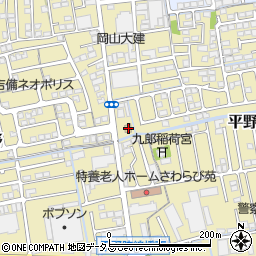 ローソン岡山平野店周辺の地図