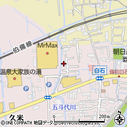 岡山県岡山市北区久米332周辺の地図