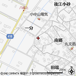 愛知県田原市小中山町南郷194-1周辺の地図