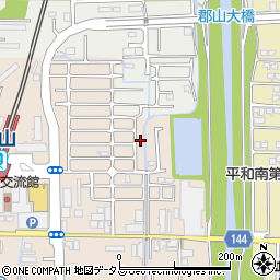 奈良県大和郡山市高田町43-34周辺の地図