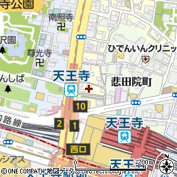 大阪府大阪市天王寺区堀越町14周辺の地図
