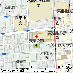 大阪府立生野支援学校周辺の地図