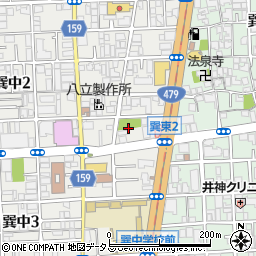 伊賀ヶ西公園周辺の地図