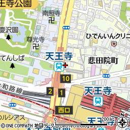 あべのたこやき やまちゃん 天王寺北口店周辺の地図