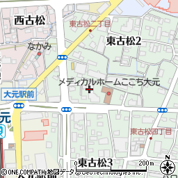 サーパス東古松通り管理事務室周辺の地図