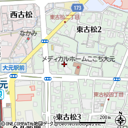 サーパス東古松通り管理事務室周辺の地図