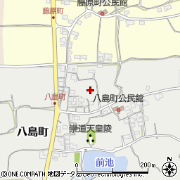 奈良県奈良市八島町周辺の地図