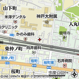 兵庫県明石市山下町4-18周辺の地図