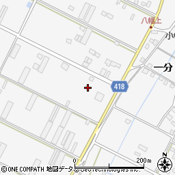 愛知県田原市小中山町万灯松294周辺の地図