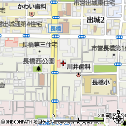 大阪市営長橋第６住宅１号館周辺の地図