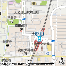 奈良県大和郡山市高田町9-22周辺の地図