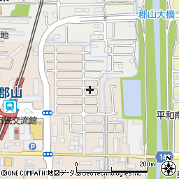 奈良県大和郡山市高田町43-59周辺の地図