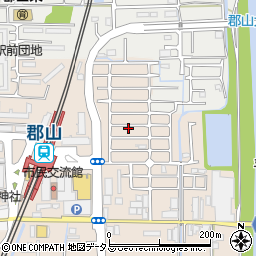 奈良県大和郡山市高田町43-53周辺の地図