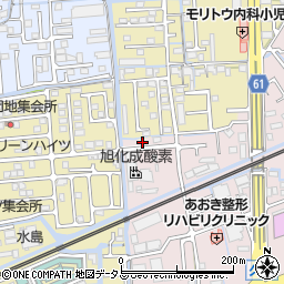 岡山県岡山市北区久米261周辺の地図