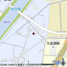 岡山県岡山市東区金田208周辺の地図