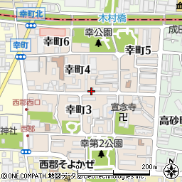 大阪府八尾市幸町周辺の地図