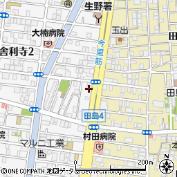 ナチュラル薬局・舎利寺周辺の地図