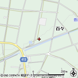 愛知県田原市六連町（百々）周辺の地図