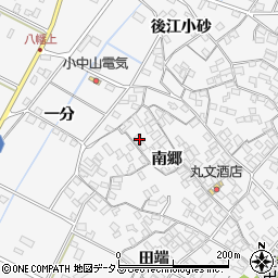 愛知県田原市小中山町南郷174-3周辺の地図
