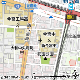 大阪市立　新今宮小学校周辺の地図