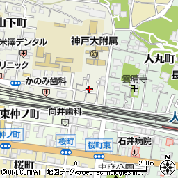 兵庫県明石市山下町4周辺の地図