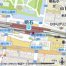 山陽明石駅周辺の地図