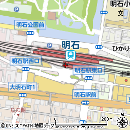 あかし案内所周辺の地図