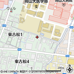 岡山県建設労働組合岡山支部会館周辺の地図