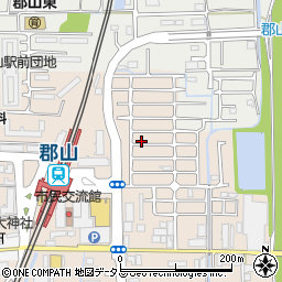 奈良県大和郡山市高田町43-85周辺の地図