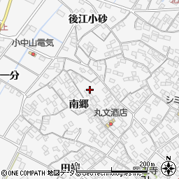 愛知県田原市小中山町南郷107周辺の地図