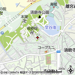 須磨寺正覚院周辺の地図