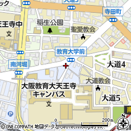 大阪釣餌周辺の地図