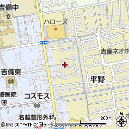 岡山県岡山市北区平野935-6周辺の地図