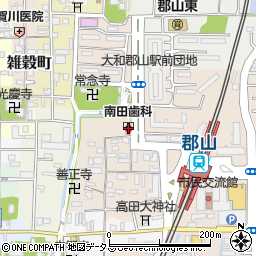 南田歯科医院周辺の地図