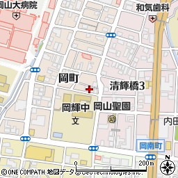 ウイング岡町周辺の地図