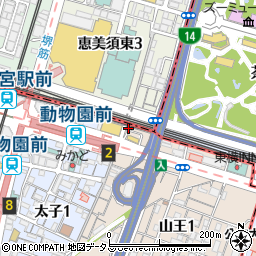 天王寺公園南口公衆トイレ周辺の地図