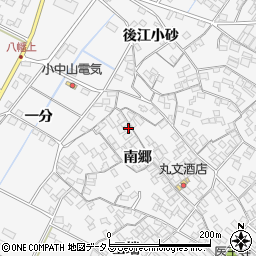 愛知県田原市小中山町南郷163-2周辺の地図